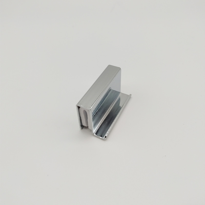 Chrome-plated handle, glass door clamp, window display cabinet door clamp, glass door clamp handle full figure