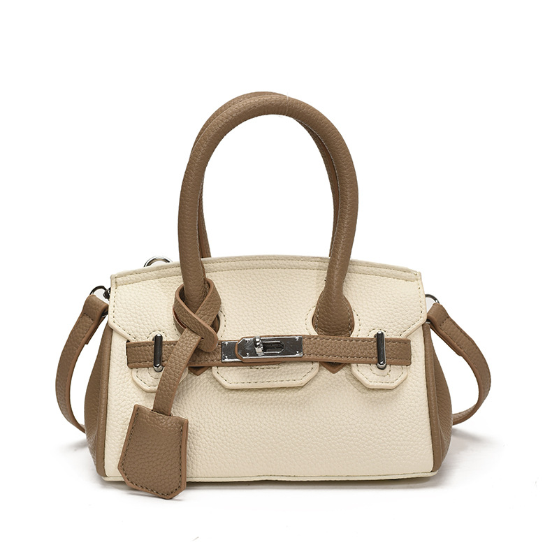 Cross-border fashionable and high-quality hand-held platinum bag, light luxury, simple and versatile shoulder bag, large capacity, elegant and niche tote bag Item Picture