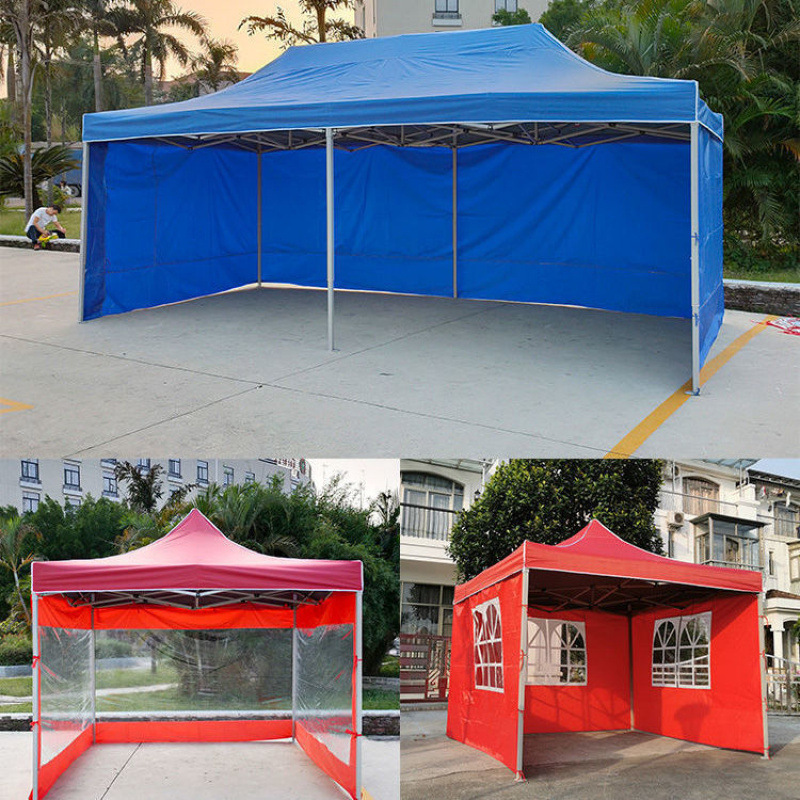 Four-legged outdoor stall umbrellas, four-legged tents, advertising canopies, sunshades, folding and retractable large four-corner rainproof Application Scenario