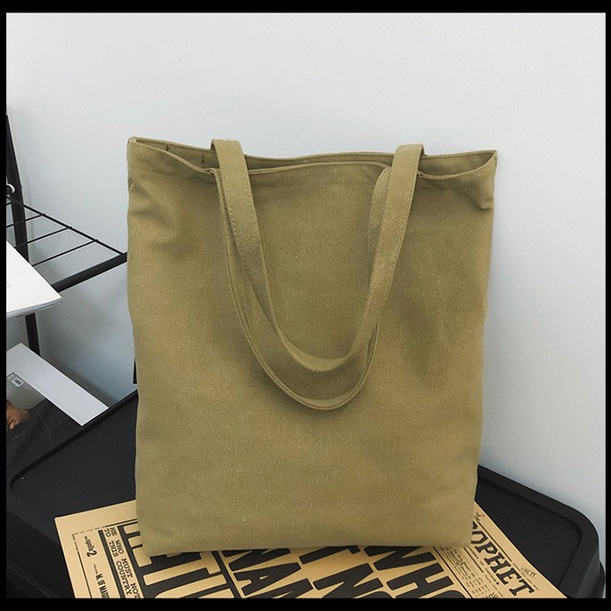 Canvas tote bag 2024 New Korean version large-capacity letter tutorial handbag, outdoor casual and versatile single-shoulder bag Specification drawing