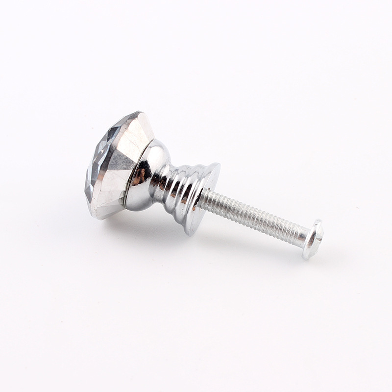 The original manufacturer supplies single-hole diamond crystal glass handles for jewelry boxes, drawers, furniture and cabinet handles with a diameter of 20MM full figure