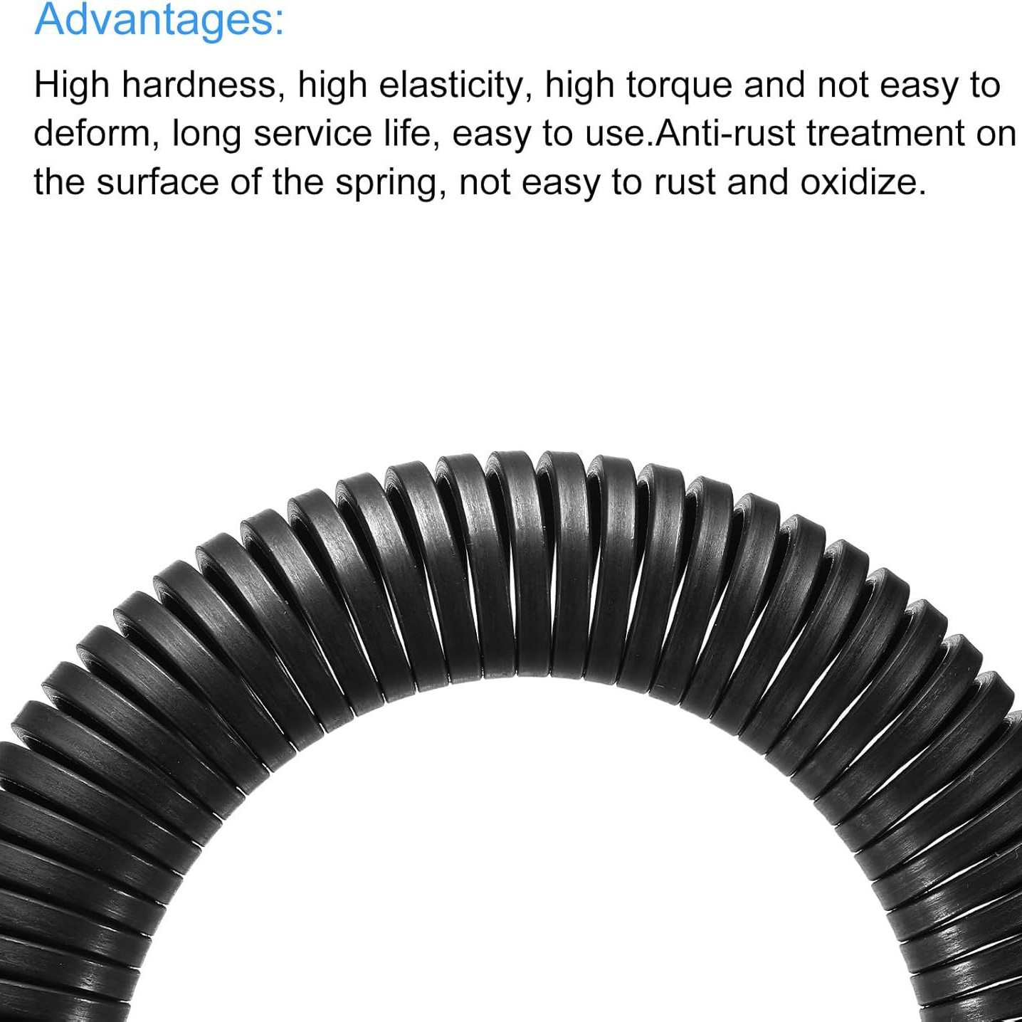Extended pipe bending spring, tension spring, standard parts spring, PVC pipe spring, pipe bender, electrical and plumbing spring Item Picture