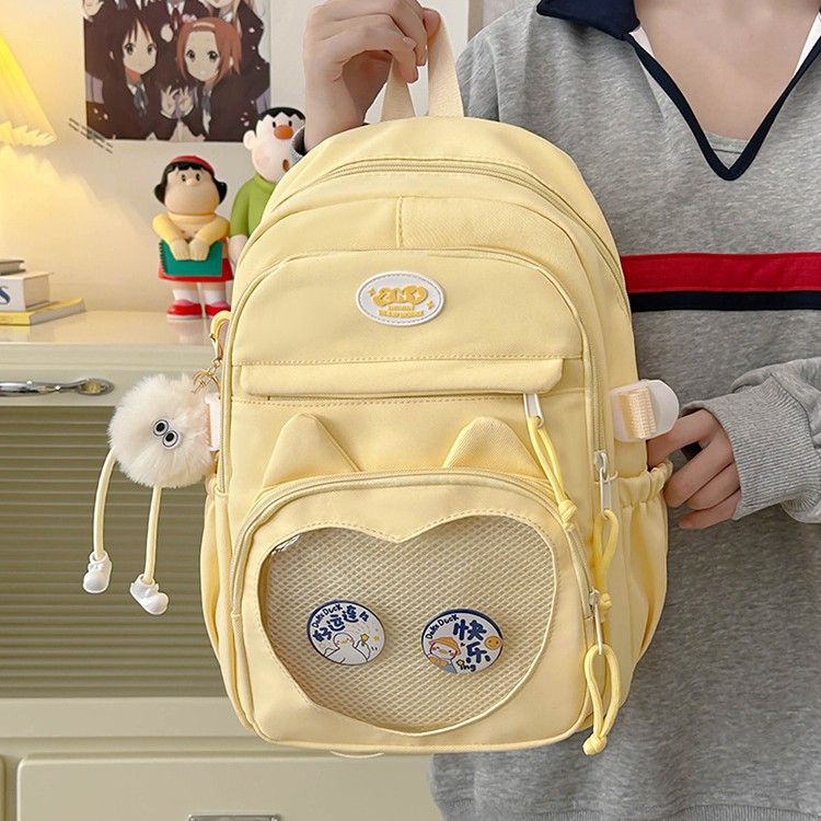 New versatile cartoon backpack for high school and junior high school students, large-capacity schoolbag, sports computer and casual backpack for college students Application Scenario
