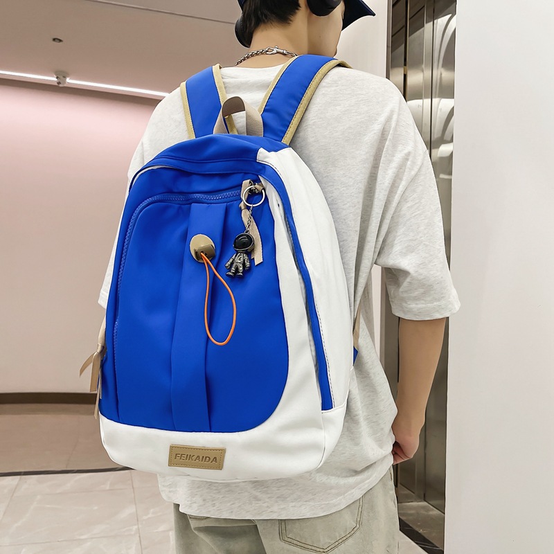 New schoolbag for girls, trendy and simple, large-capacity student backpack for junior high school and senior high school, casual Japanese-style Harajuku style backpack full figure