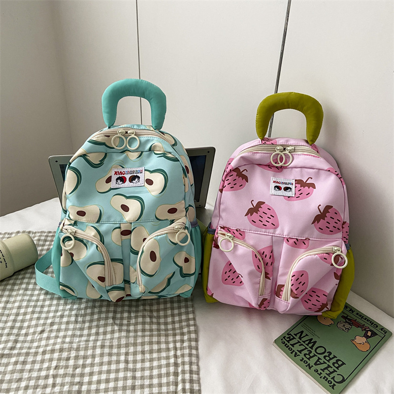 New fashionable cross-border kindergarten children's schoolbags, lightweight travel backpacks for kids, and a trend of casual backpacks for girls Specification drawing