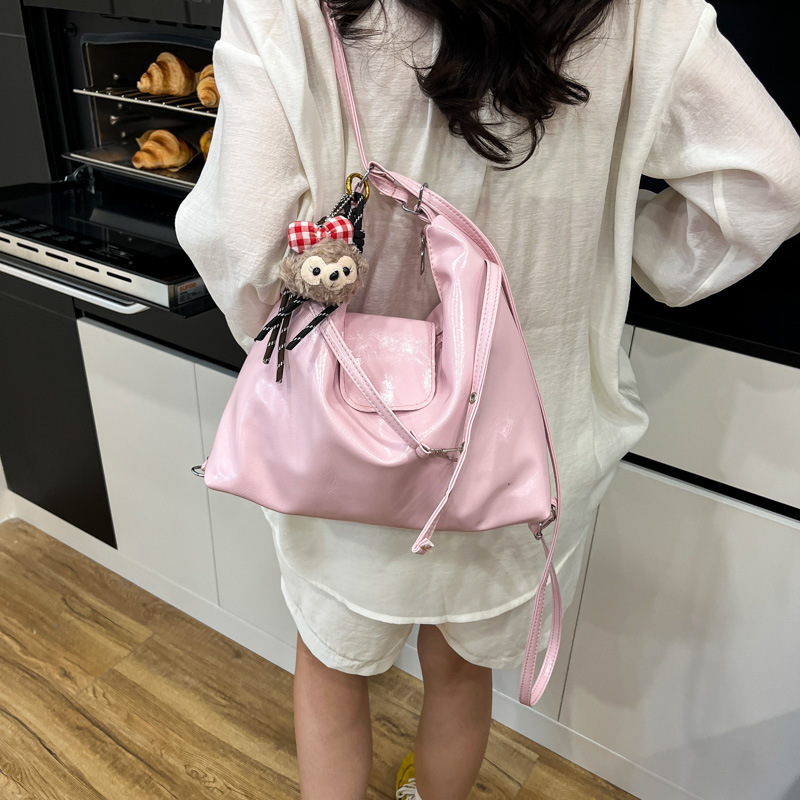 Retro underarm bag for women, 2025 Summer new style, laid-back and fashionable Korean tote bag, large-capacity spliced single-shoulder bag details Picture