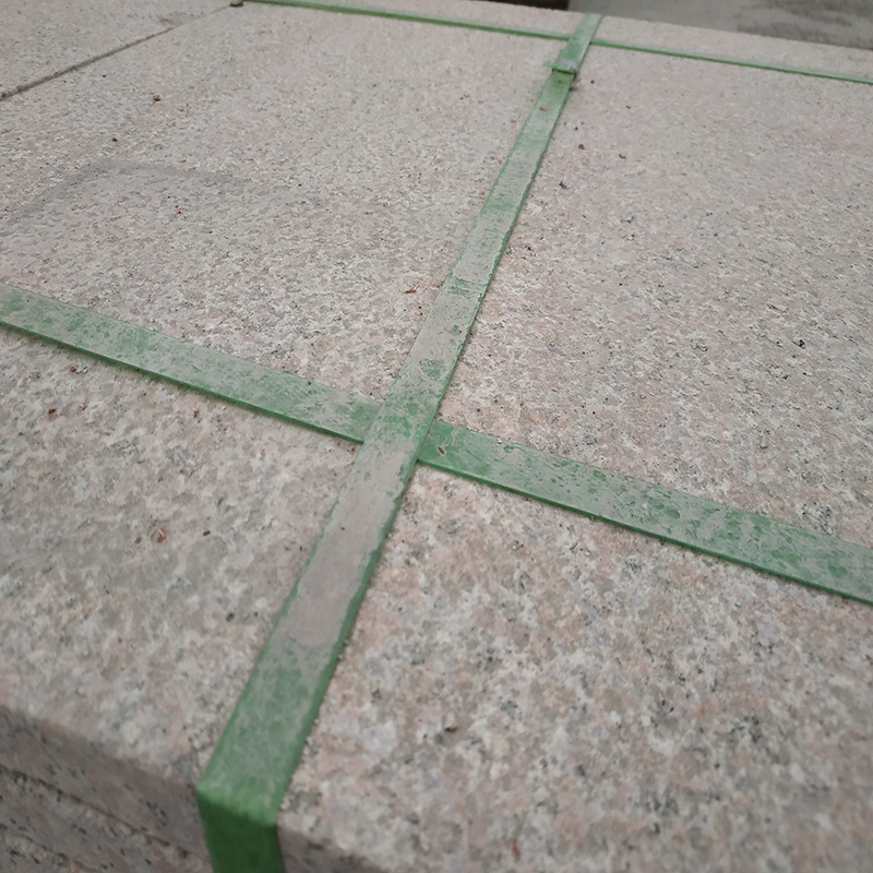 Wulian Red fire-fired slabs, Shandong Red shrimp stone, courtyard square floor tiles, granite, litchi face granite manufacturer Application Scenario