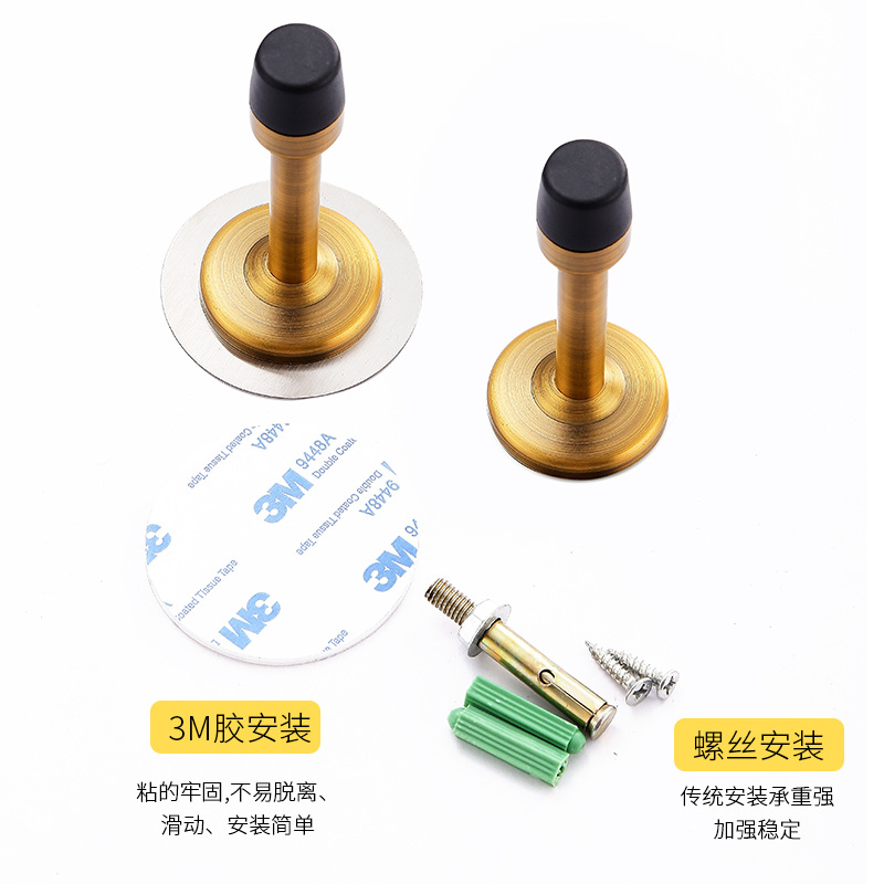 The bathroom glass door is an extended anti-collision stainless steel door without drilling, with a dual-purpose rubber door top for door stops and door stubs Application Scenario