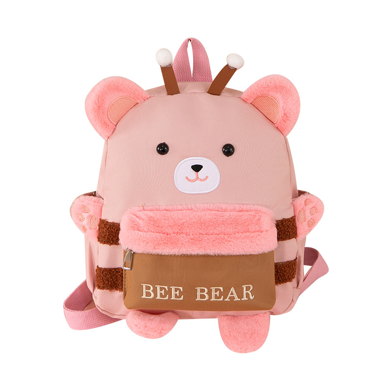 Cute plush cartoon backpack, Japanese-style soft girl primary school bag, autumn and winter bestseller, guinea pig girls' casual backpack Item Picture