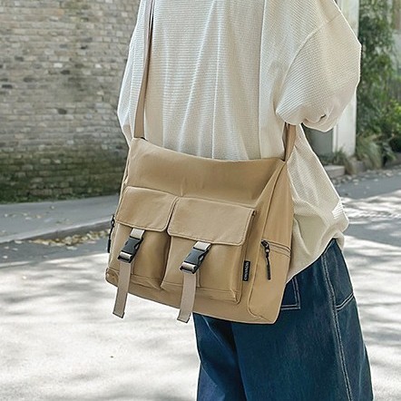 Lightweight bag for women, Spring/Summer 2025 new Korean style trendy large-capacity messenger bag, versatile single-shoulder bag for students' classes details Picture