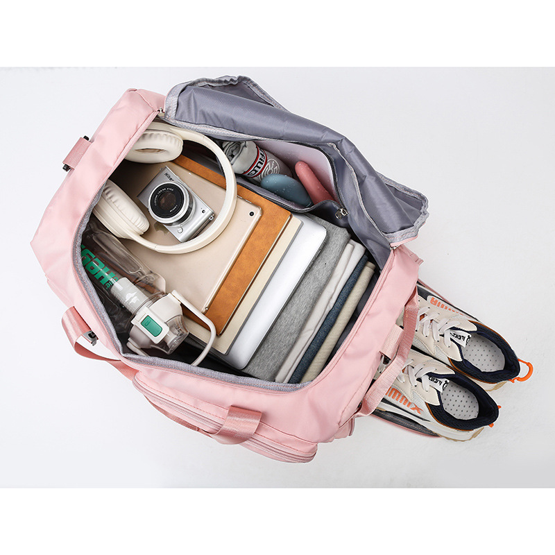 Travel bag, large-capacity women's sports training and fitness bag, multi-functional dual-purpose hand and shoulder backpack, short-distance luggage bag Application Scenario