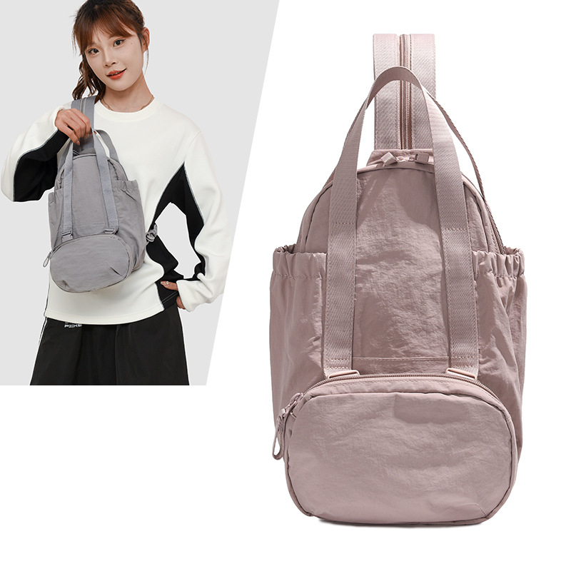 2024 New women's multi-purpose outdoor backpack for sports and fitness, lightweight crossbody bag, three-in-one backpack full figure