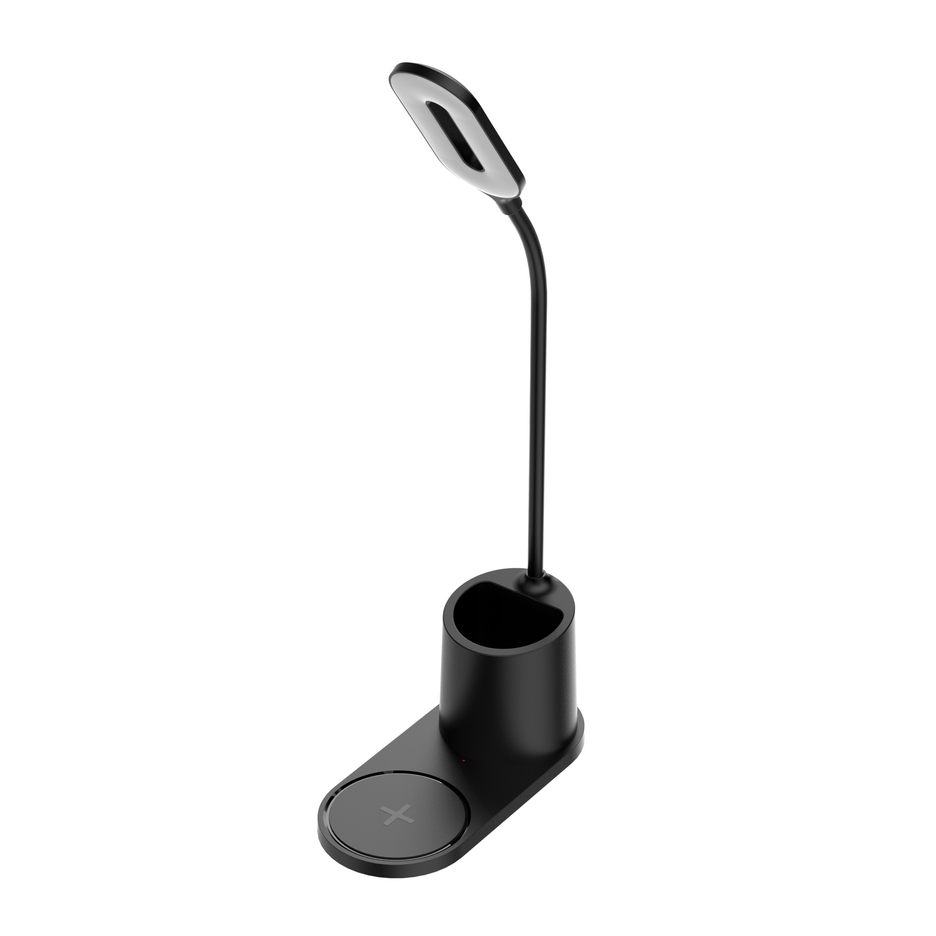 15W pen holder desk lamp wireless charger, multi-speed desk lamp fast charging wireless charger, outdoor home lighting Specification drawing