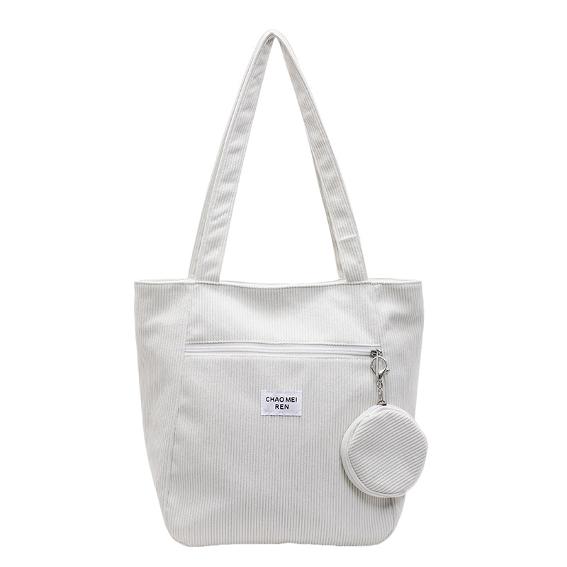 Korean-style corduroy underarm bag, large-capacity fashionable casual versatile bag, new autumn and winter versatile mother-and-child bag, single-shoulder bag Item Picture