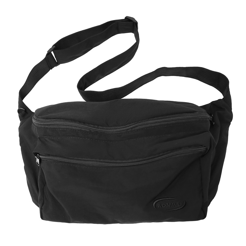Korean-style fashionable crossbody bag, women's lightweight cycling backpack, niche design, InS-style commuting casual solid color single-shoulder bag Item Picture