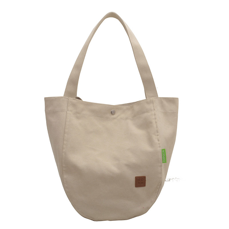 Canvas bag for women 2022 New large-capacity canvas bag, college student hand-held bag, shoulder bag, commuting tote bag Item Picture