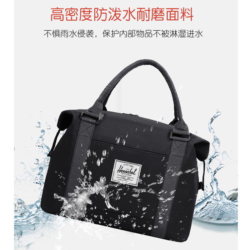 Wholesale sports and fitness bags, short business trips, carry-on luggage storage, single-shoulder solid color Oxford cloth bags, outdoor travel bags full figure