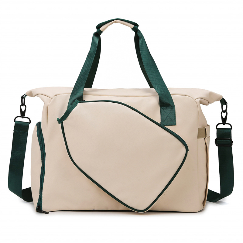 New large-capacity tennis bag, lightweight crossbody fitness bag with independent shoe compartment, handbag, dry and wet separation training bag Item Picture