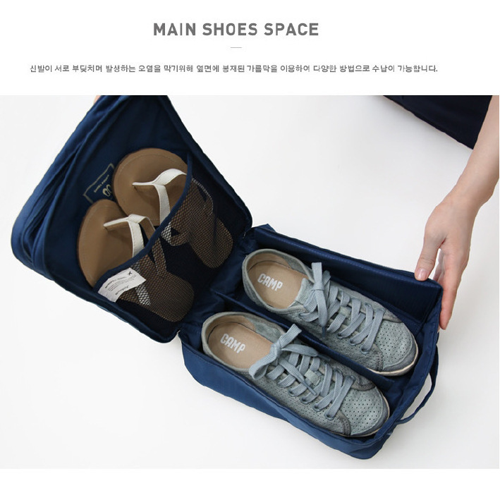 The second-generation portable storage shoe box, double-layer three-position waterproof travel shoe bag, and upgraded shoe storage bag details Picture
