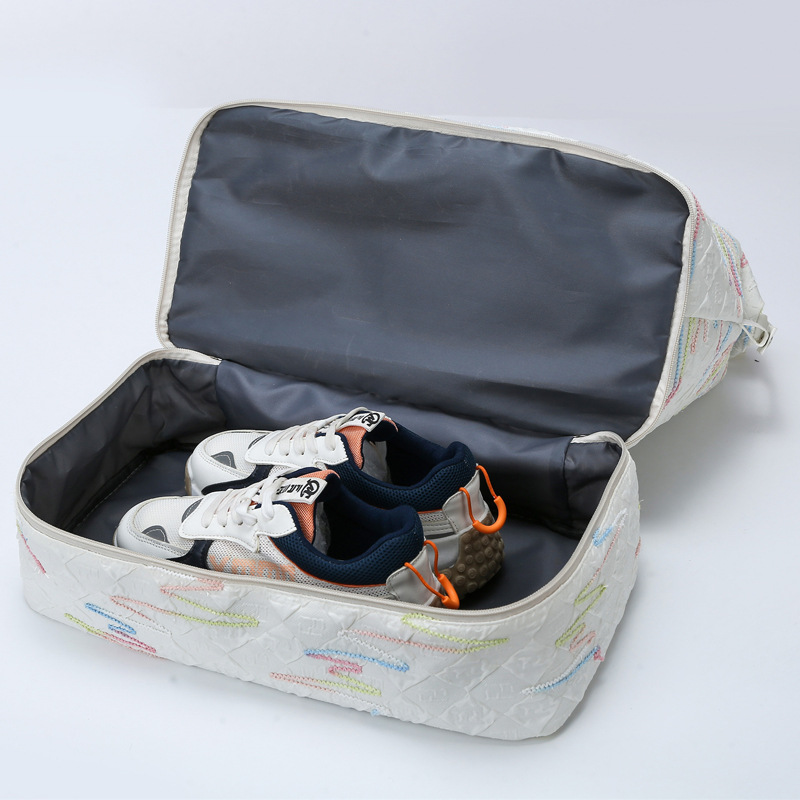 New cross-border travel bag with a telescopic handle, large-capacity dry and wet separation luggage storage bag, sports yoga and fitness bag Specification drawing
