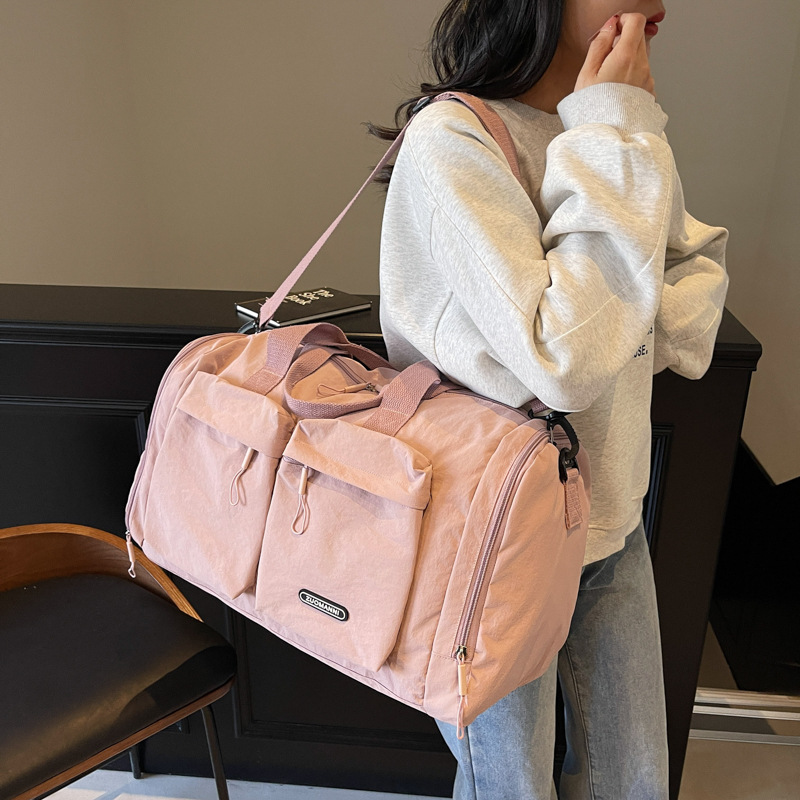 Large-capacity travel bag, women's yoga and fitness bag, multi-functional hand-held crossbody luggage bag, and maternity bag Specification drawing
