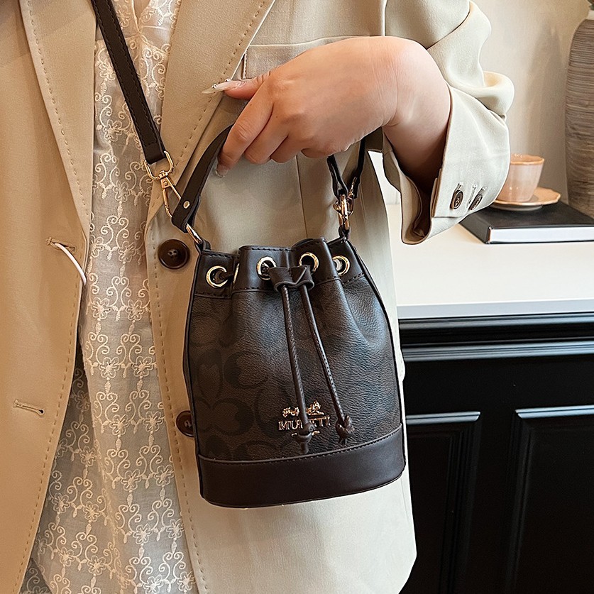 Retro niche design bag for ladies 2024 new high-end quality versatile crossbody bag, floral hand-held bucket bag details Picture
