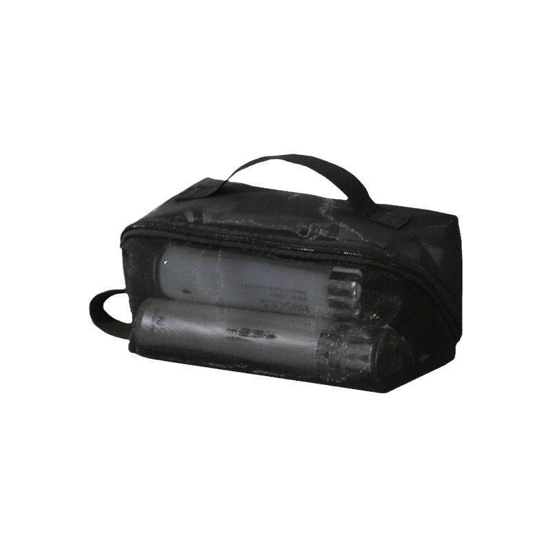 Cross-border large-capacity mesh breathable makeup bag, simple toiletry bag, portable storage bag for cosmetics, travel toiletry bag Item Picture