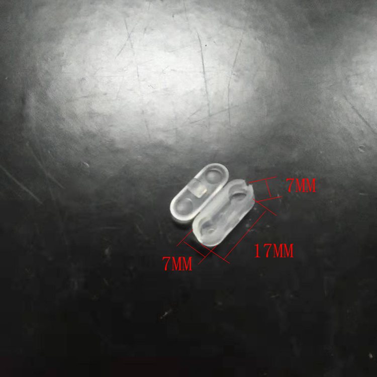 Translucent pearl buckle 4.5*6POM integral bead buckle, vertical and vertical louver accessories, bead connector, pull bead splicing buckle Item Picture