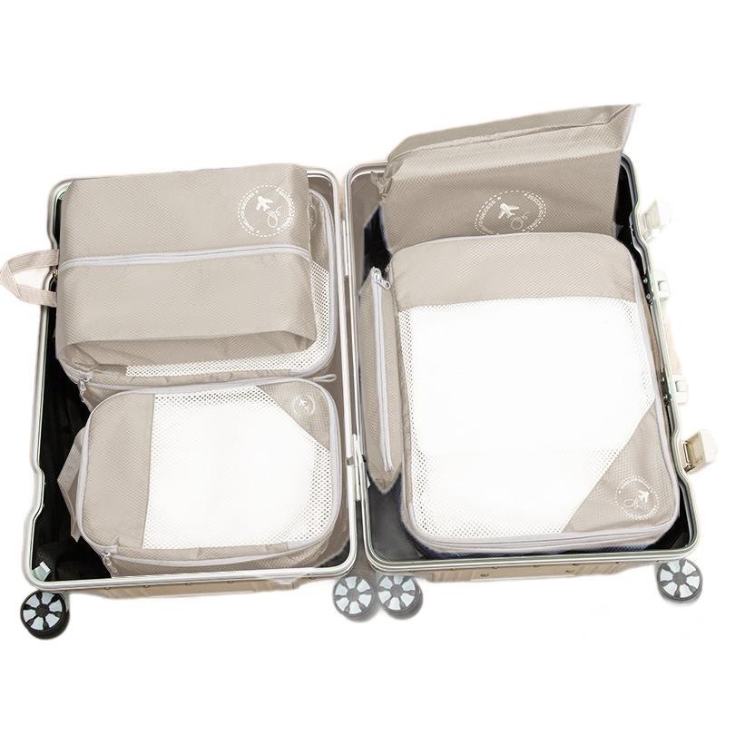 Three-piece travel compression storage bag set, suitcase organization bag, large-capacity hand-held portable waterproof clothing storage bag Item Picture