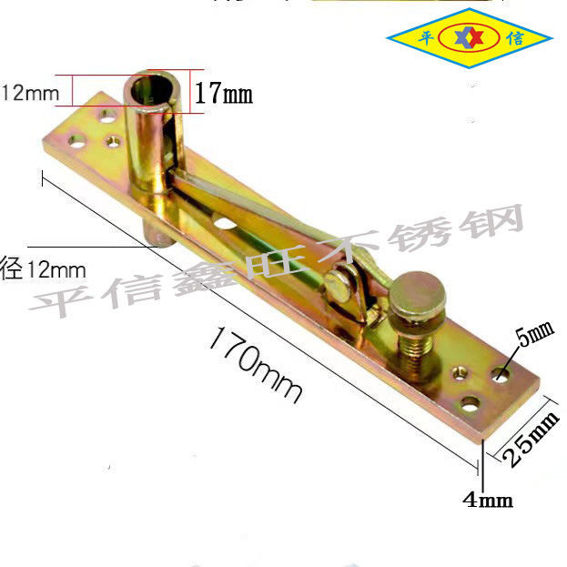 Ground spring accessories H-220B N-818 glass door with frame, adjustable upper shaft, lower shaft and top shaft, bracket rocker arm Application Scenario