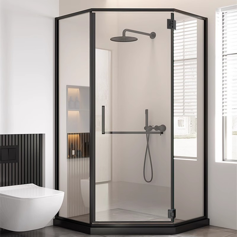 Thickened 304 stainless steel hinges for glass doors, 90-degree hinges for bathroom shower rooms, glass clips, and 180-degree folding hinges Application Scenario