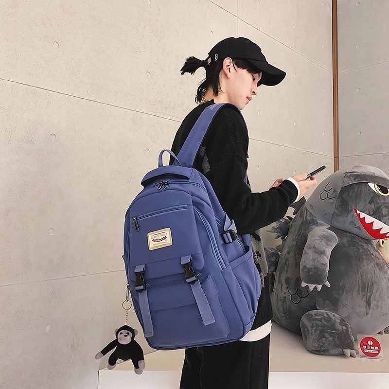 2025 New schoolbag for girls, Korean version, Harajuku junior high school, senior high school and college student campus backpack, Korean forest-style girl backpack Specification drawing