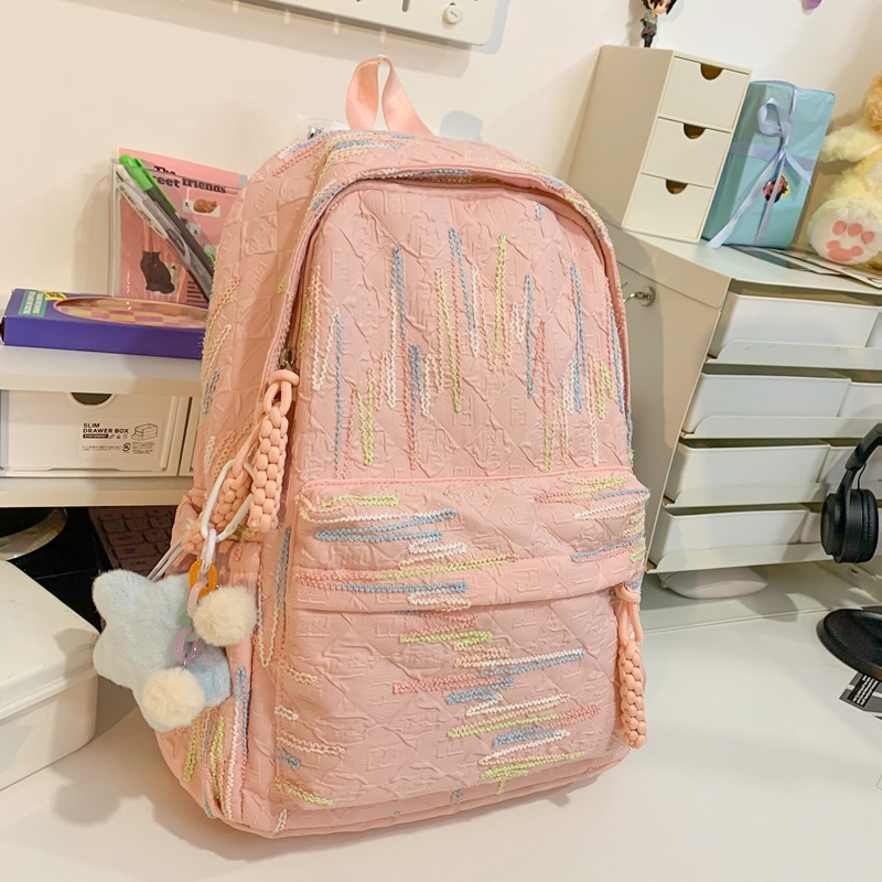 Cute schoolbags for primary school students, high appearance level, large-capacity backpacks, lightweight and lightweight, durable and waterproof backpacks for junior high school travel details Picture