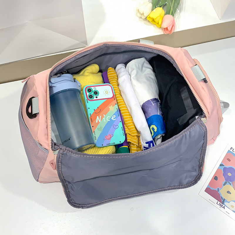 Backpack, large-capacity travel bag that can be pulled over a suitcase, fashionable water-resistant fitness bag, shoulder bag, luggage bag Specification drawing