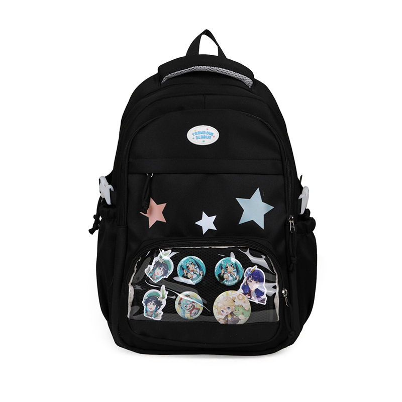 New cartoon schoolbag, Japanese-style primary school students' cute graffiti, large-capacity backpack, junior high school backpack Item Picture