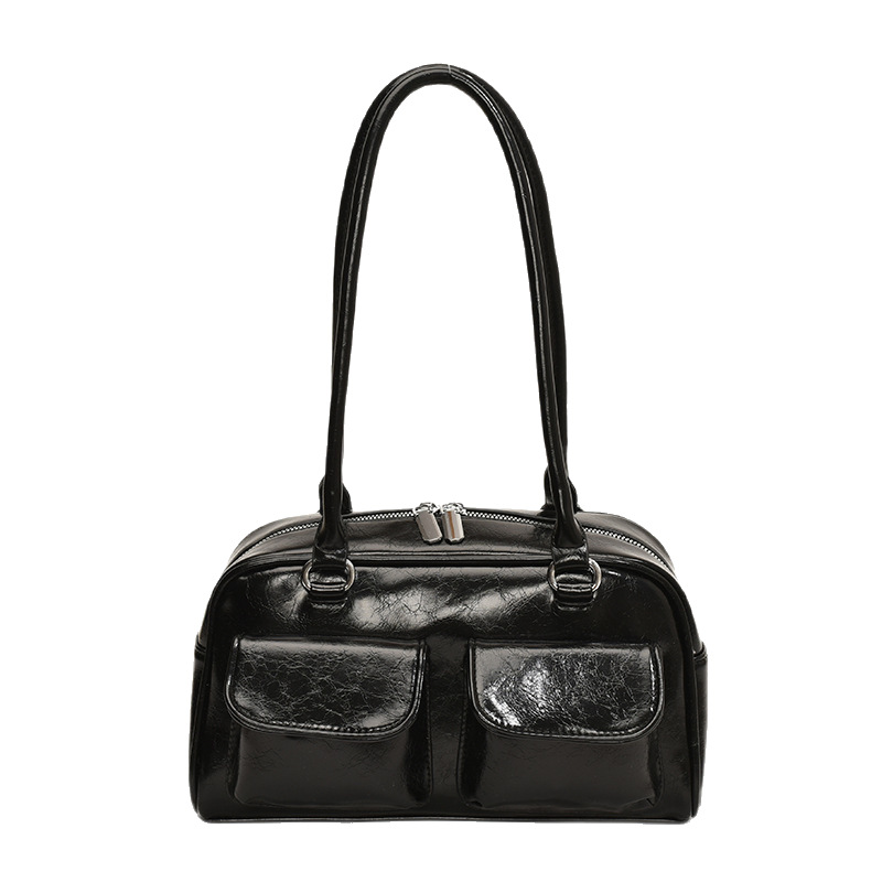 The 2025 new Korean version of a niche commuting large-capacity hand-held underarm bag with a small pocket design is fashionable and versatile Item Picture