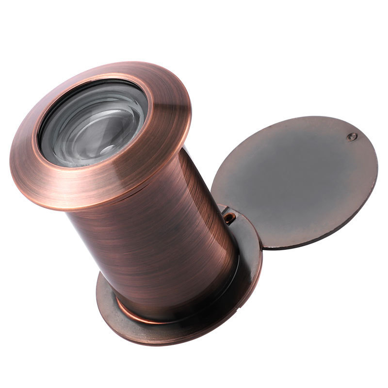 Wholesale of high-definition anti-theft door peephole, hole-blocking door viewer, wide-angle thickened metal universal anti-peeping alloy peephole Item Picture