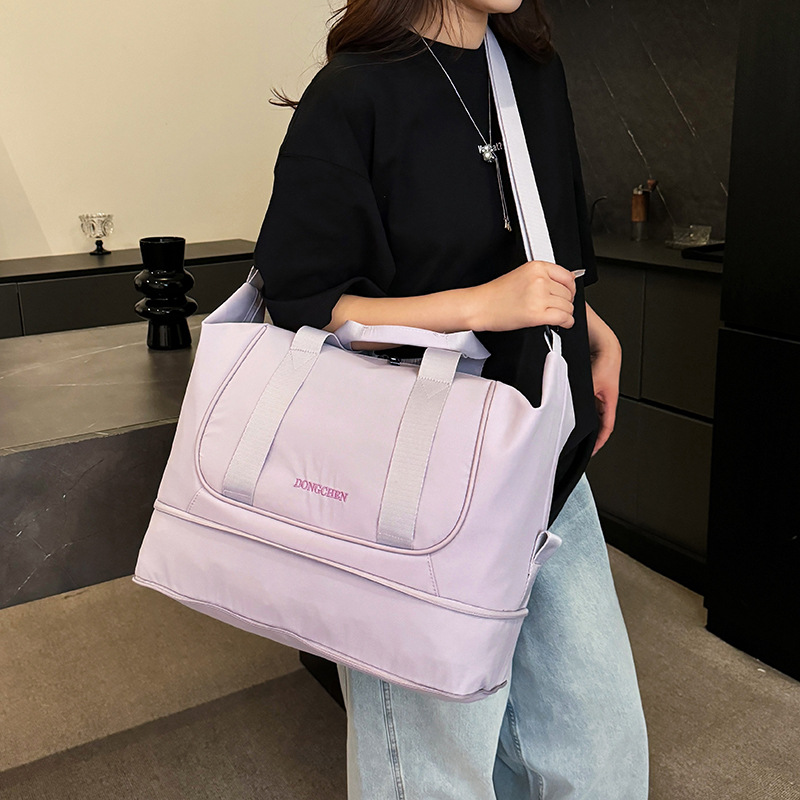 Cross-border Korean version expandable travel bag for women, new large-capacity maternity bag, short-distance student accommodation luggage bag Specification drawing