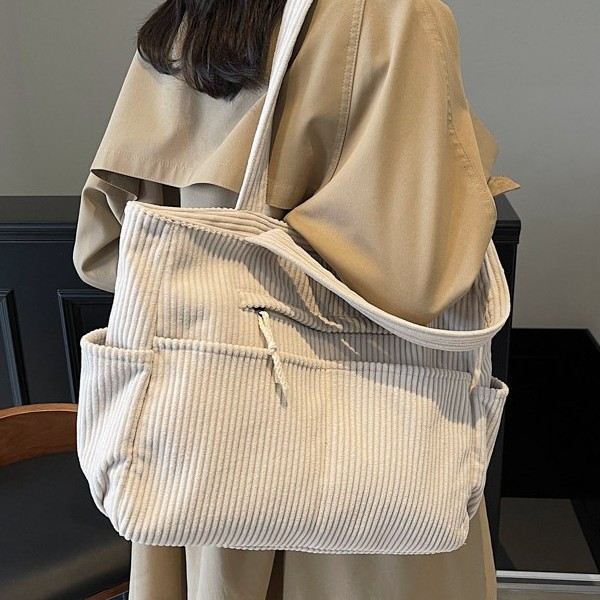 Versatile handbags, new autumn and winter tote bags, large-capacity single-shoulder bags, student class bags, casual and trendy single-shoulder bags Specification drawing