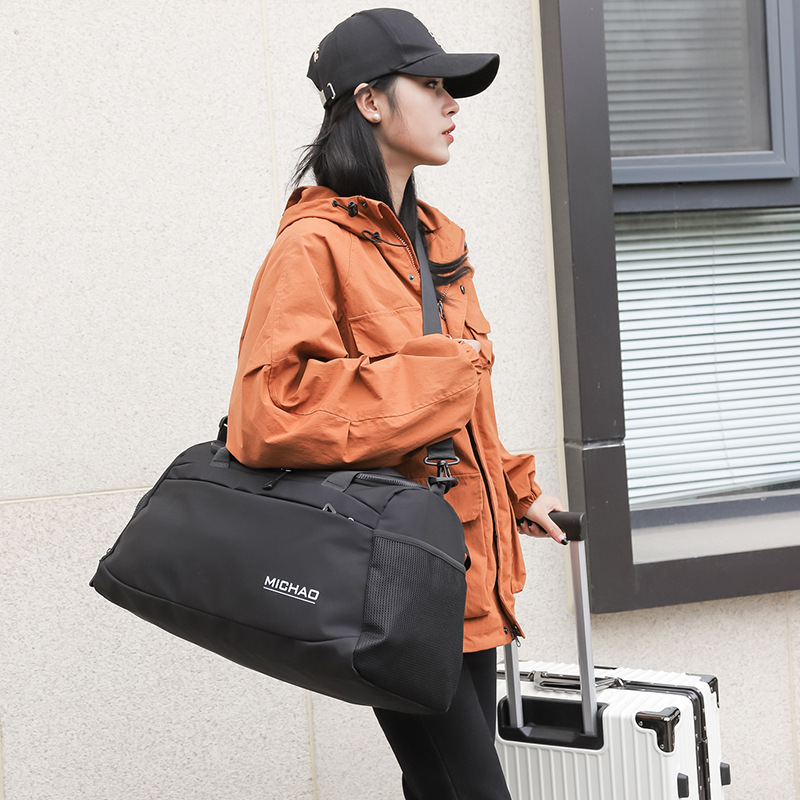 Customized logo fitness bags, dry and wet separation training bags, carry-on luggage bags, short-distance travel bags for men and women Specification drawing
