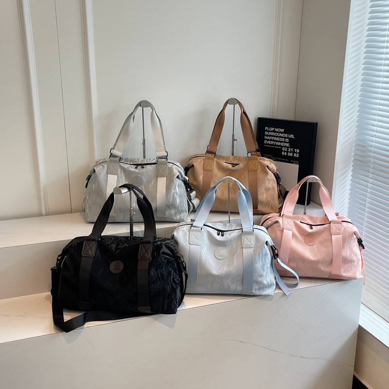 Wholesale of new simple and fashionable fitness bags, large-capacity casual travel storage bags, and women's sports yoga training bags Specification drawing