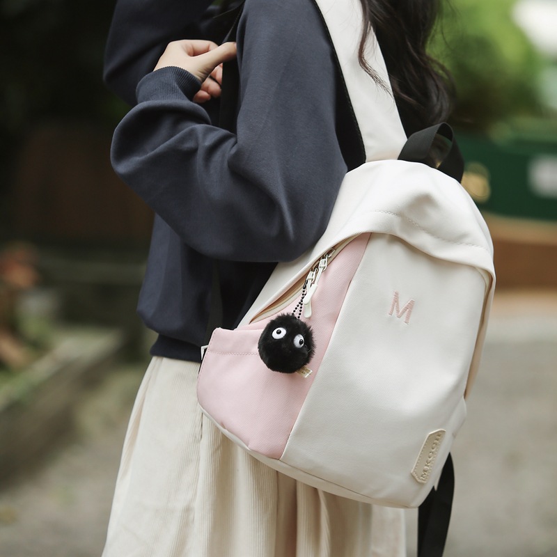 Cross-border backpacks, simple female college student schoolbags, large-capacity class commuting bags, small schoolbags for primary and secondary school students going out full figure