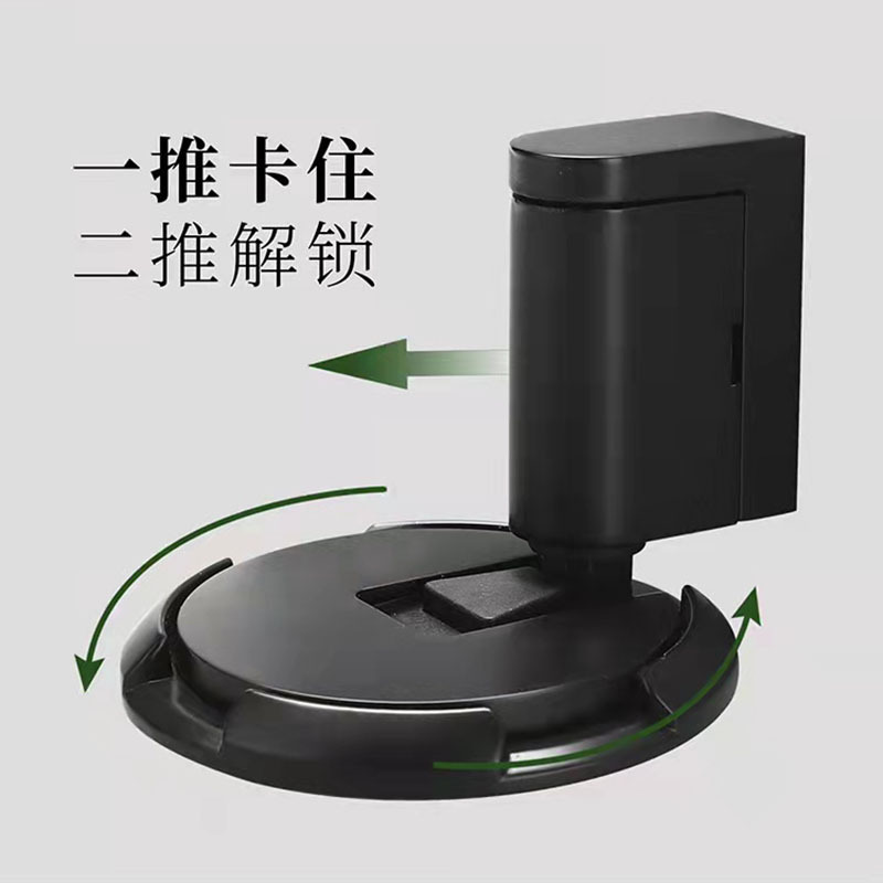 Non-magnetic mechanical door stop, no need for drilling, household automatic adjustable door stop, strong windproof door stop, silent door stop Application Scenario