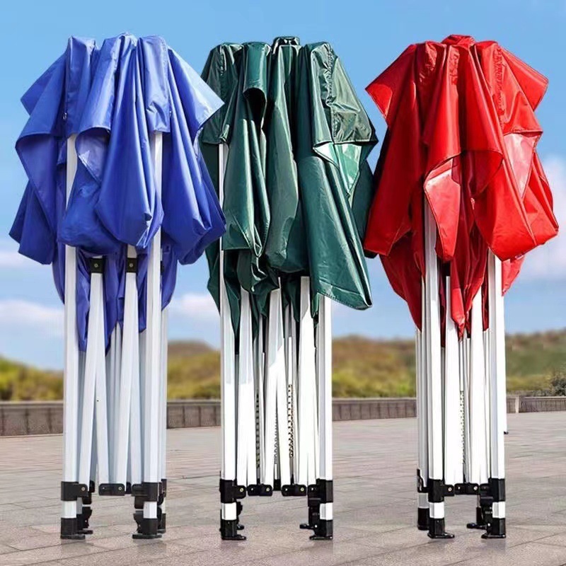 Outdoor rain shelters, advertising tents, folding printed umbrellas, retractable umbrellas, four-legged sunshades, rain caravan sheds, stall balconies Application Scenario
