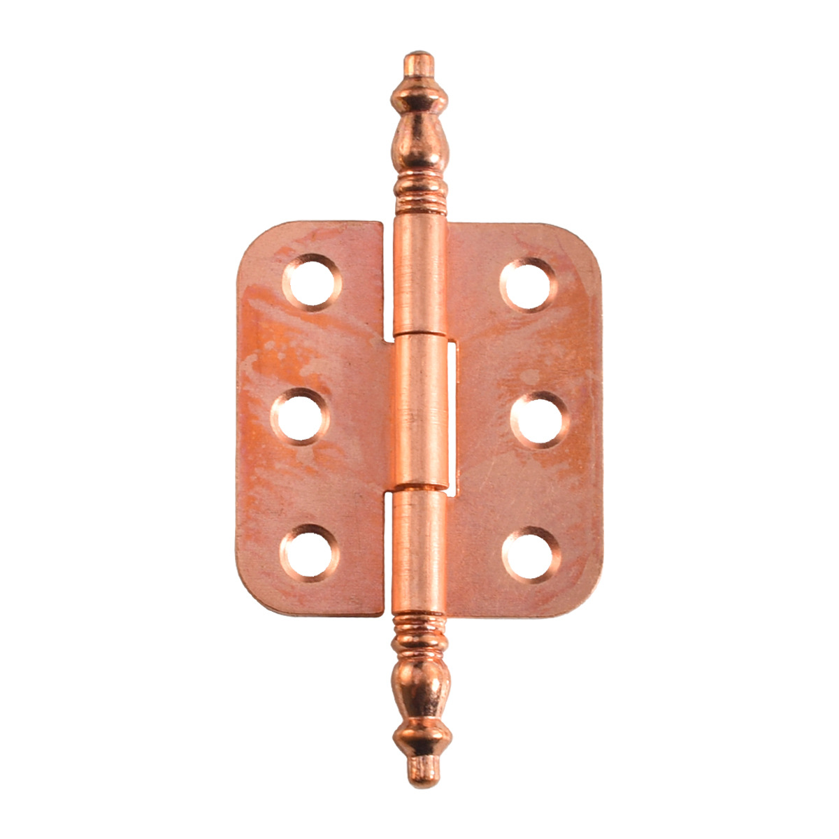 Jingmao -1018 Crown Head Home Decoration Hardware Accessories Antique Hinge 6-hole Gift box Iron Sheet Open Hinge Item Picture