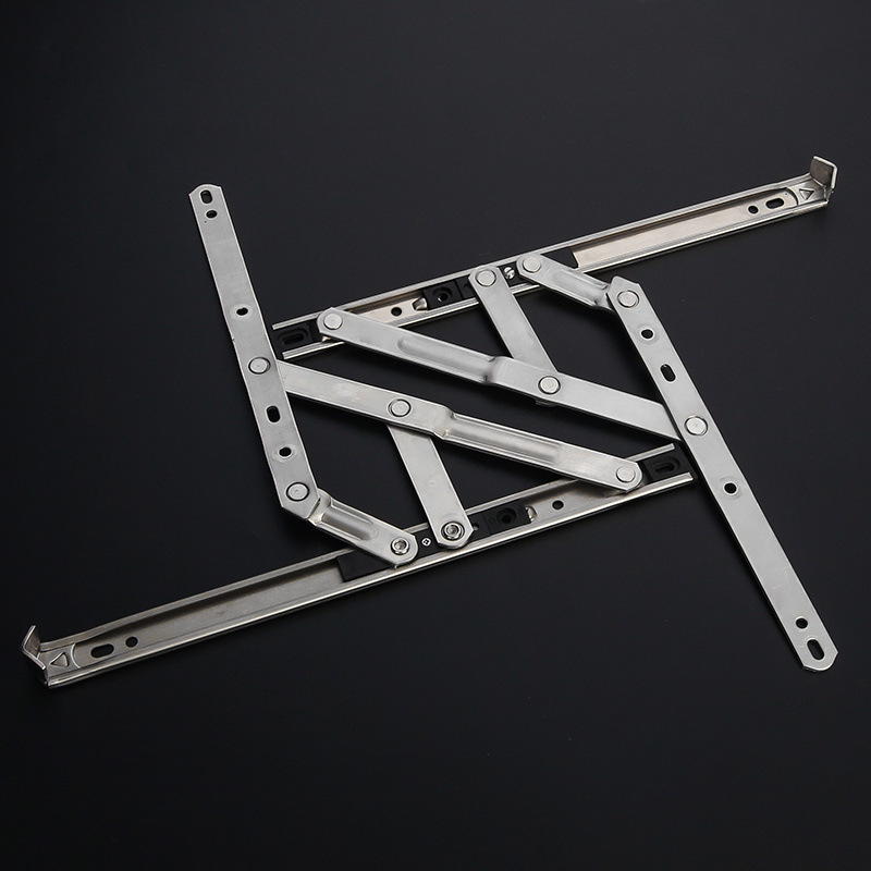 Stainless steel window braces, casement window hinges, outward-opening window sliding braces, four-bar wind braces, casement window accessories, limiters details Picture