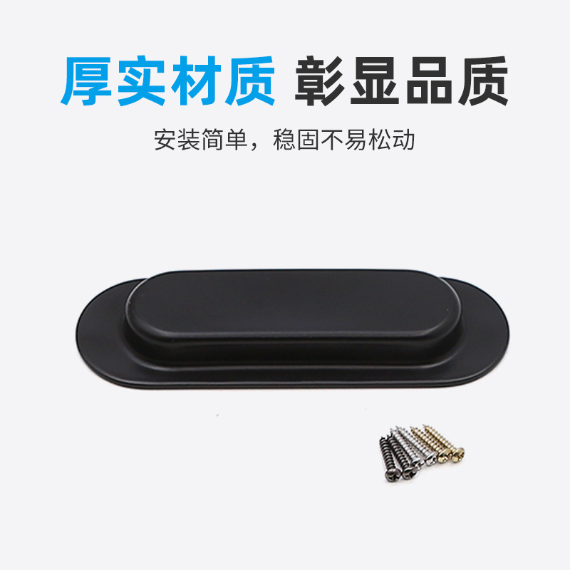 Stainless steel built-in sliding door with invisible built-in handle, hidden drawer, concealed groove and round buckle handle Application Scenario