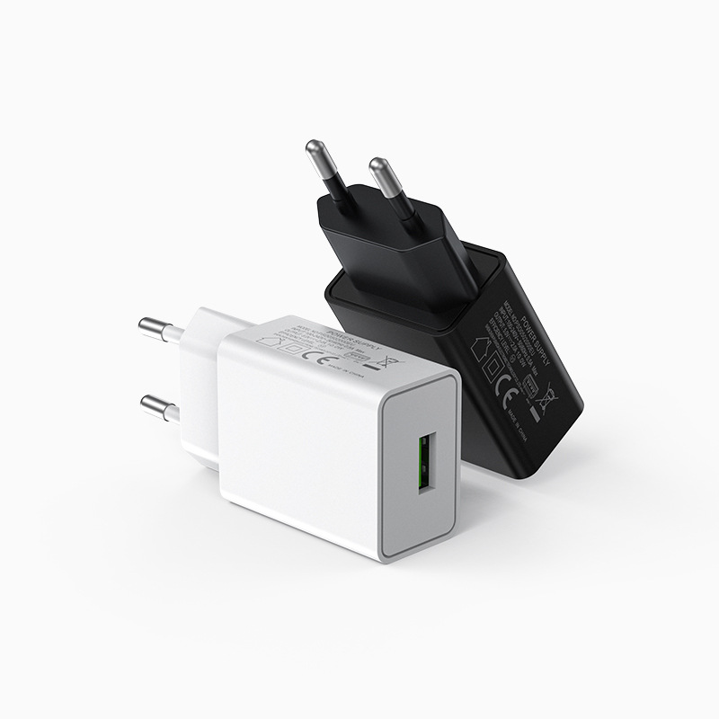 Factory direct sales of 5V2A European standard charger, CE certified USB charging head for mobile phones and small household appliances, 5v2a adapter Item Picture