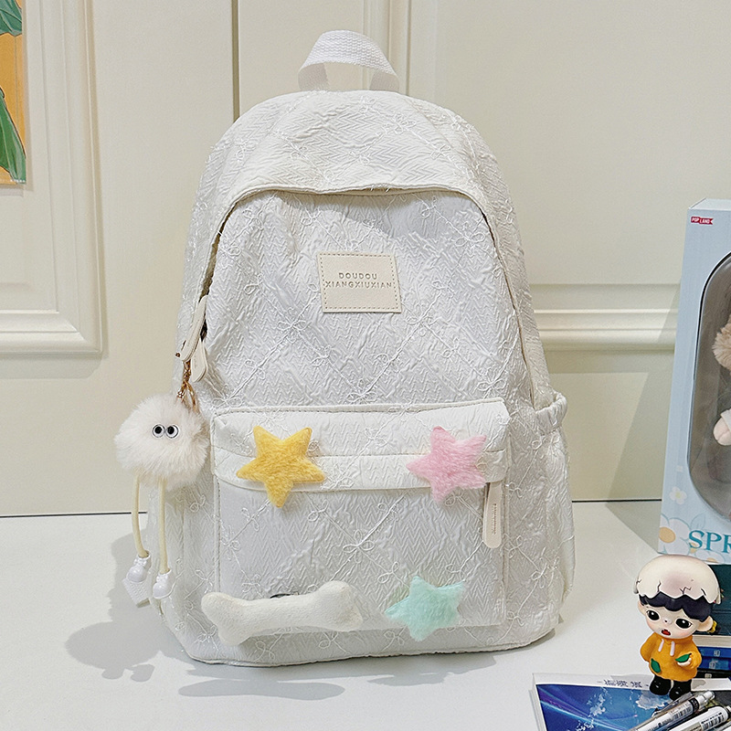 High-appearance-level ins college students, high school and junior high school students, large-capacity versatile backpack, backpack, schoolbag design, soft and girlish Application Scenario