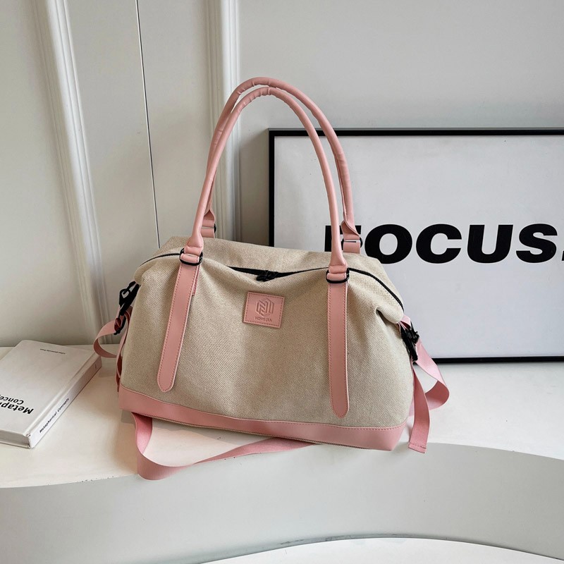 Wholesale of fashionable short travel bags for foreign trade, large-capacity casual sports and fitness bags, single-shoulder crossbody boarding storage bags Specification drawing